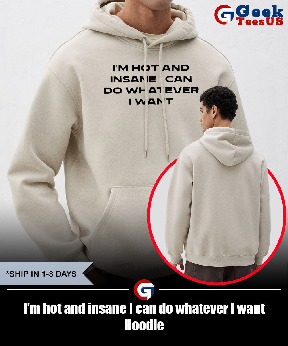 I’m hot and insane I can do whatever I want shirt