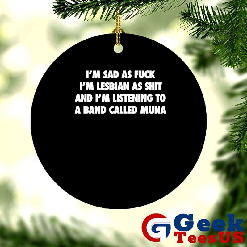 I’m sad as fuck I’m lesbian as shit and i’m listening to a band called muna shirt