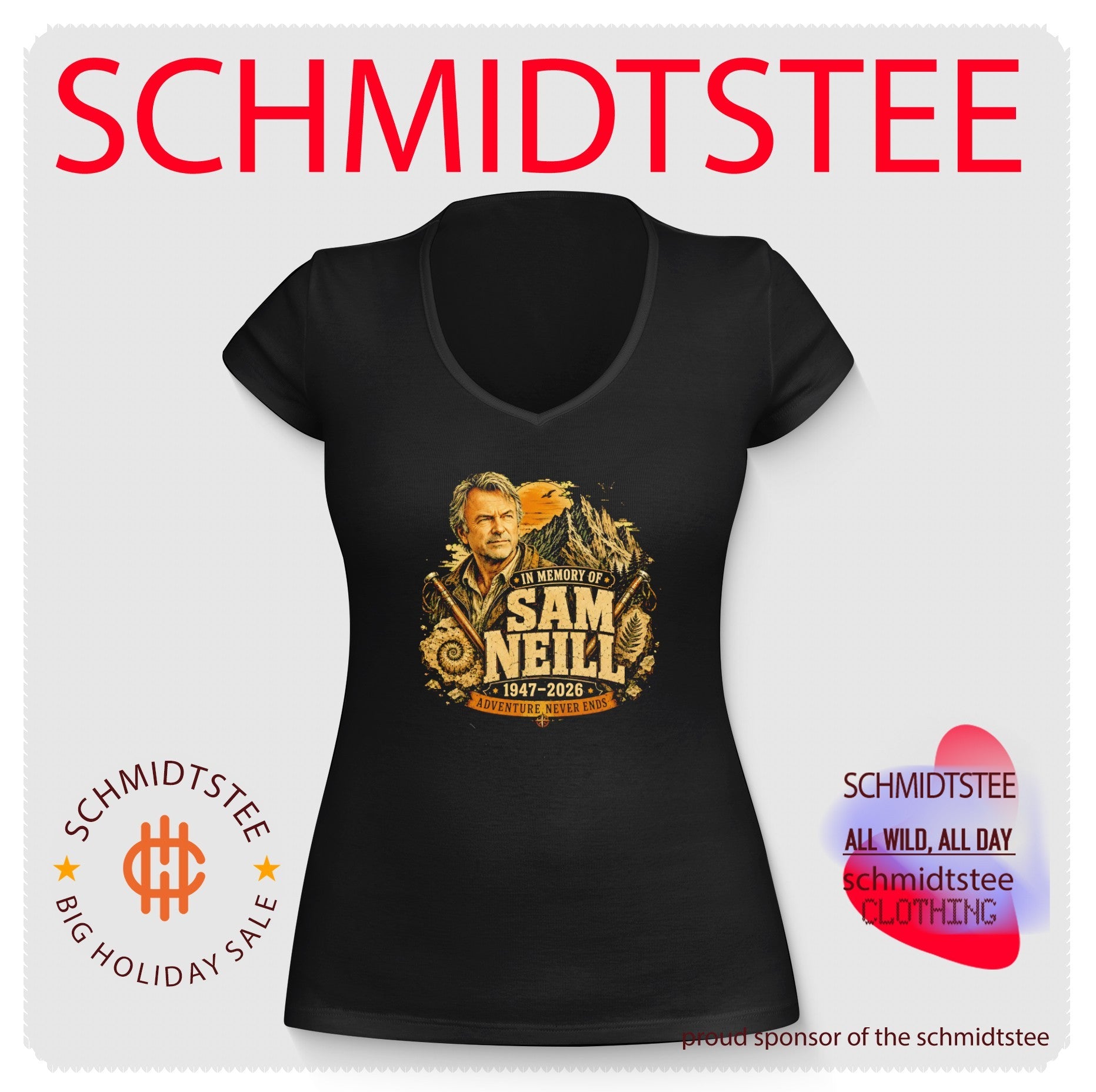 In Memory of Sam Neill 1947-2026 Adventure Never Ends shirt