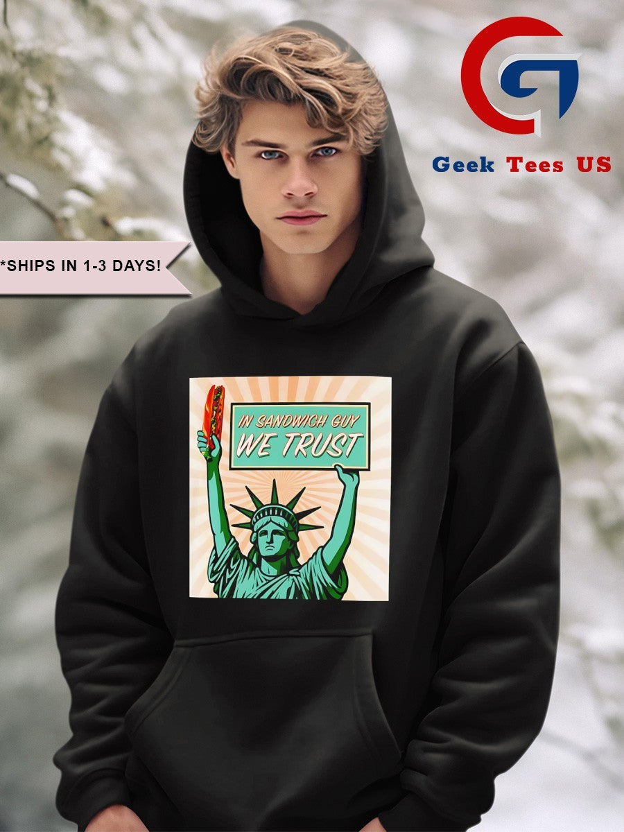 In Sandwich Guy Statue of Liberty shirt