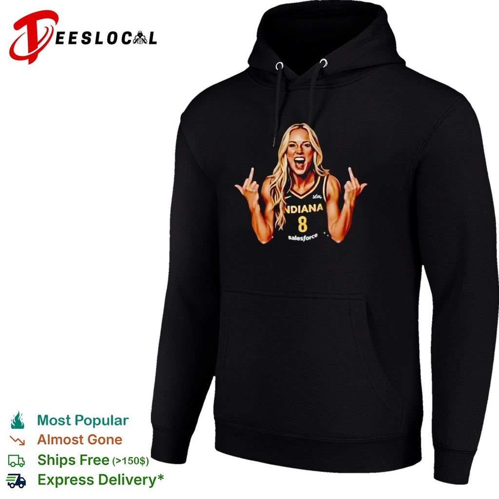 Indiana Fever 8 Basketball Player Middle Finger shirt
