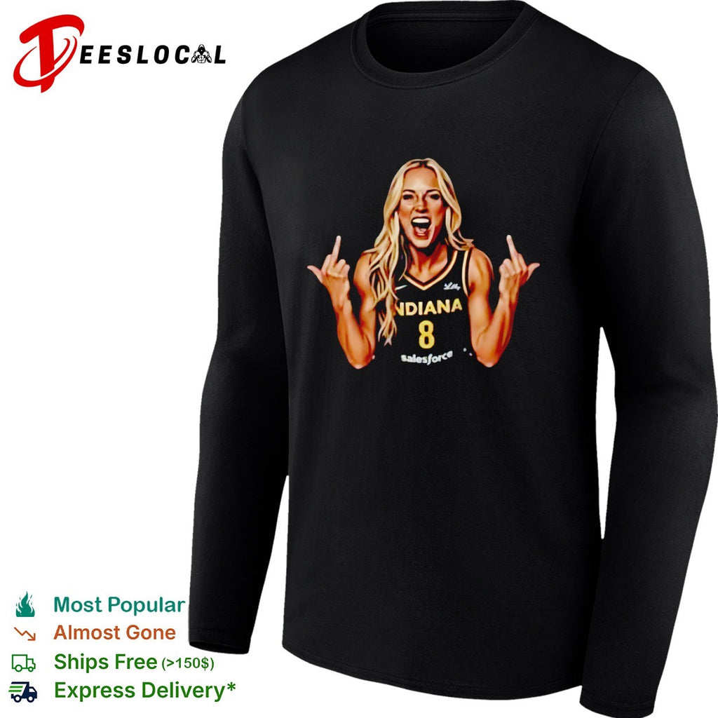Indiana Fever 8 Basketball Player Middle Finger shirt