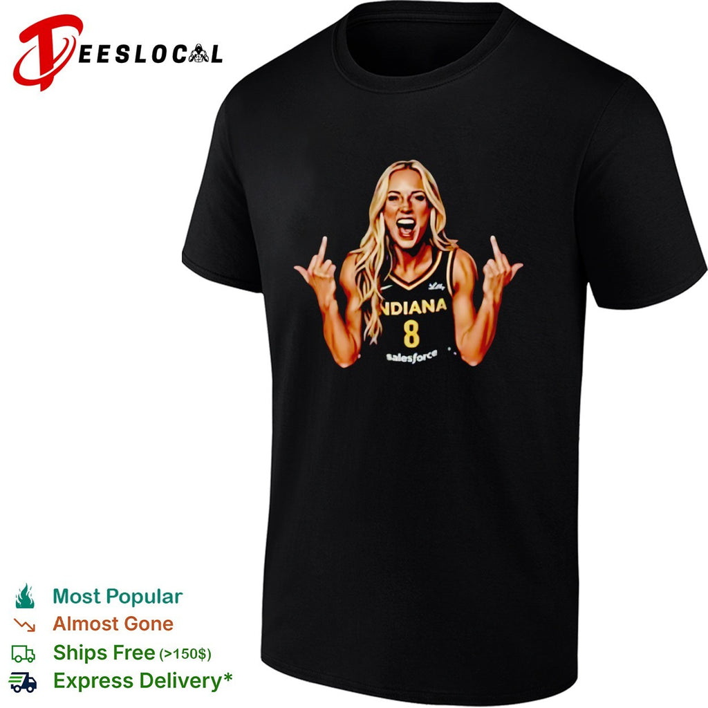 Indiana Fever 8 Basketball Player Middle Finger shirt