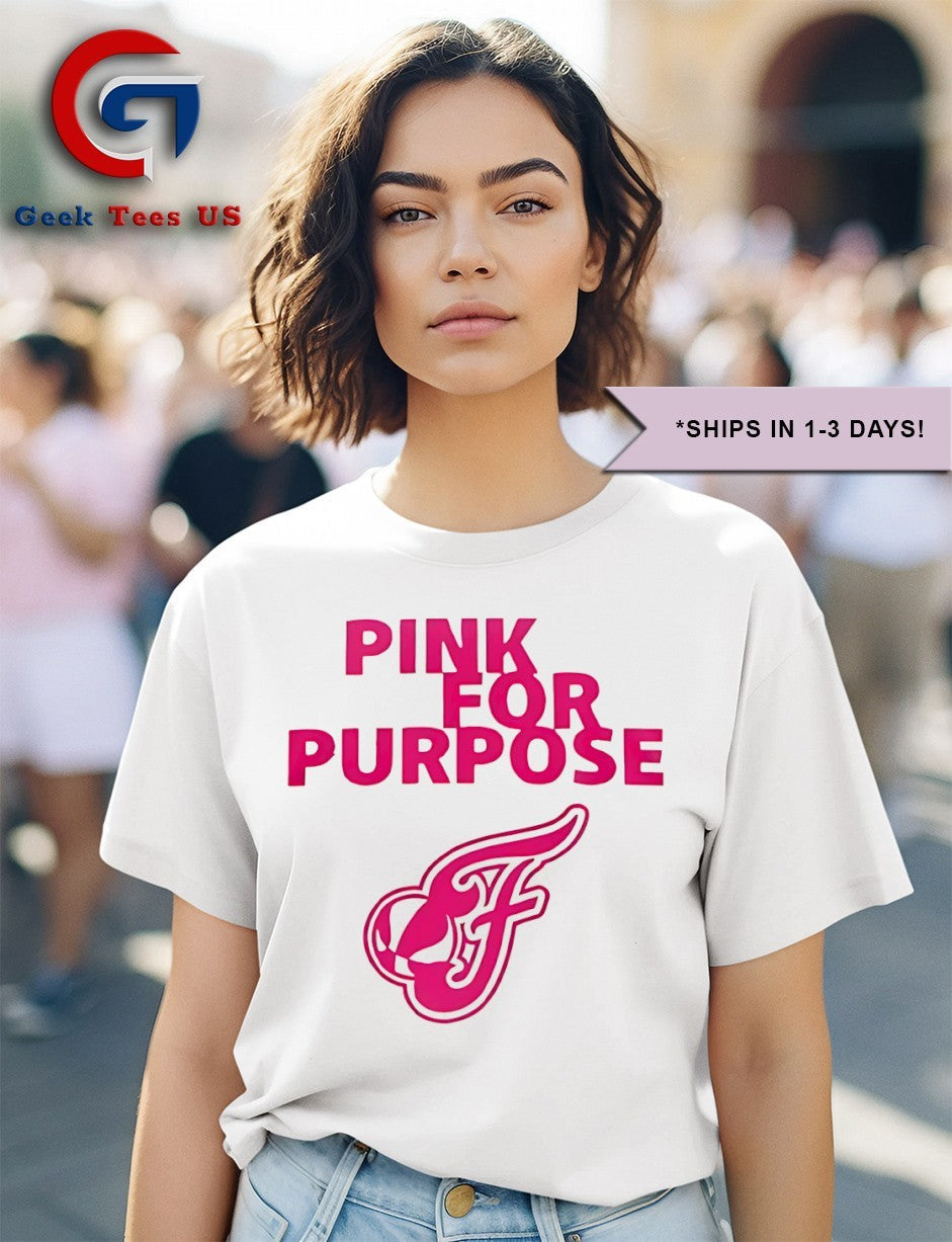 Indiana Fever Pink for Purpose logo shirt