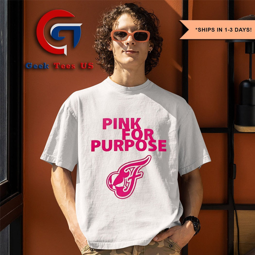 Indiana Fever Pink for Purpose logo shirt