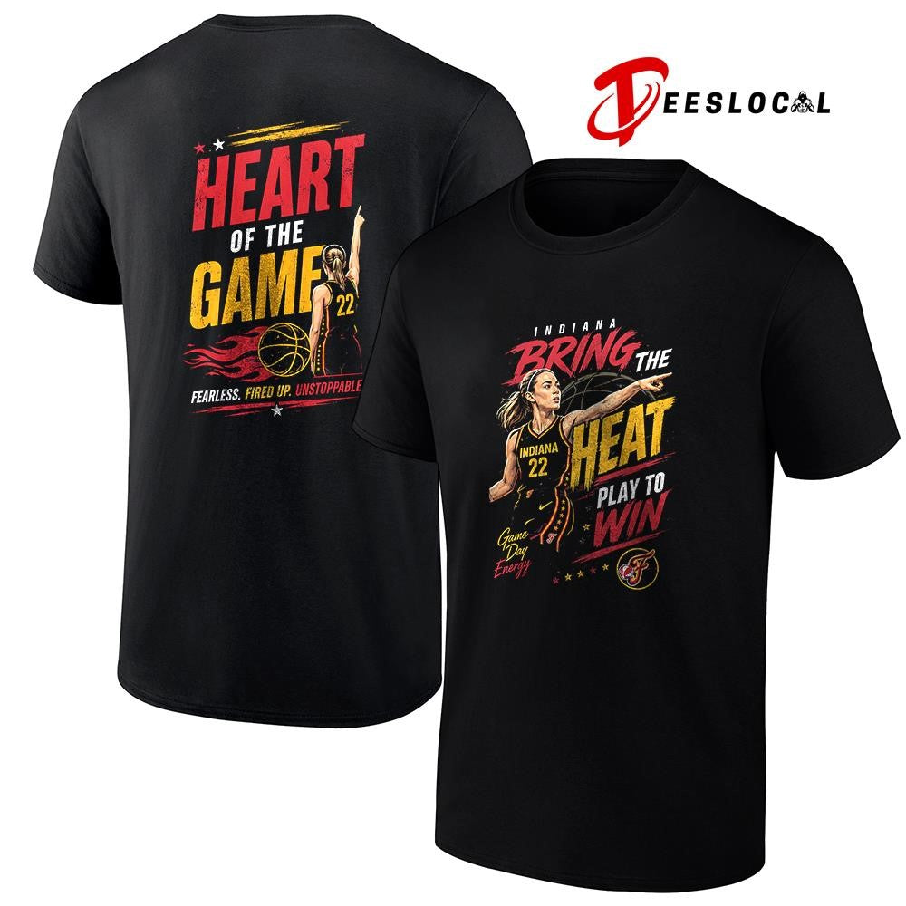 Indiana Fever Spicy Sophie bring the heat play to win heart of the game graphic shirt