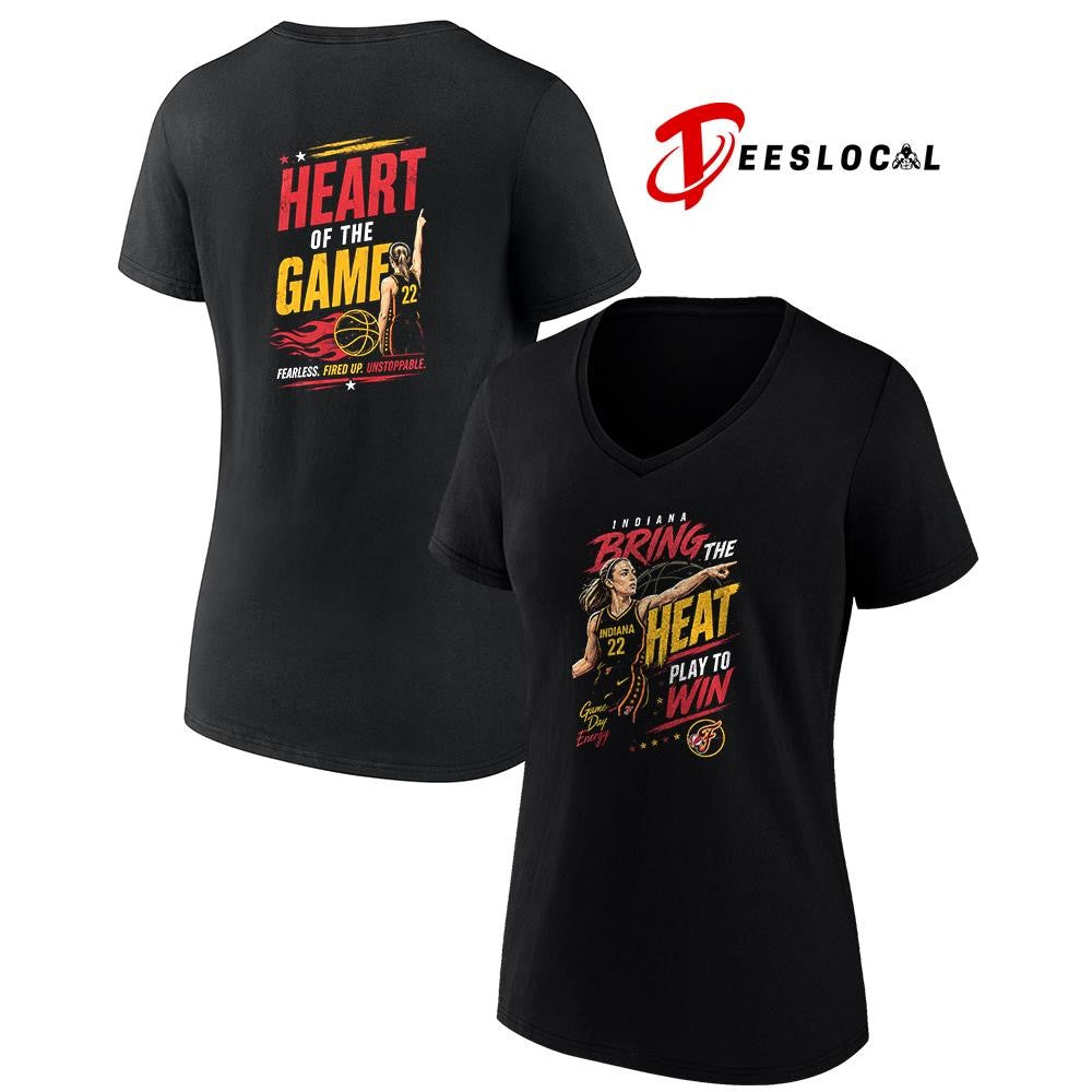 Indiana Fever Spicy Sophie bring the heat play to win heart of the game graphic shirt