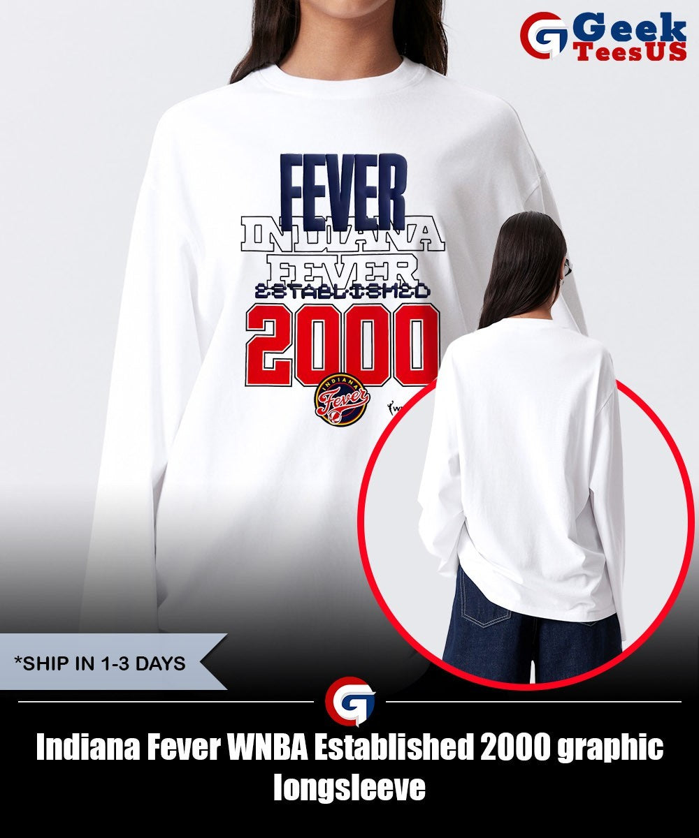 Indiana Fever WNBA Established 2000 graphic shirt