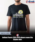 Indiana Pacers 2024-2025 players name City Skyline shirt