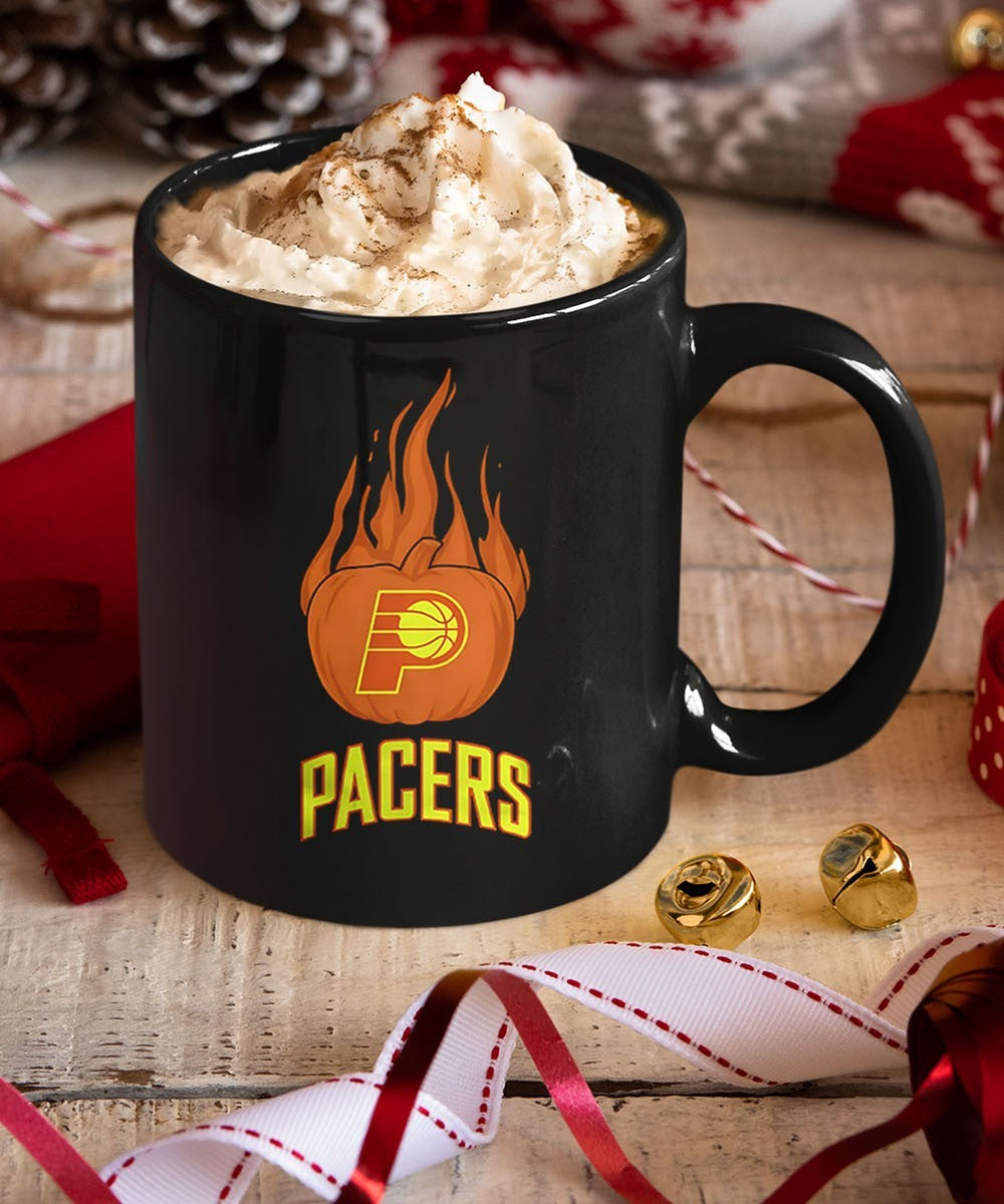 Indiana Pacers flaming pumpkin Halloween 2025 shirt