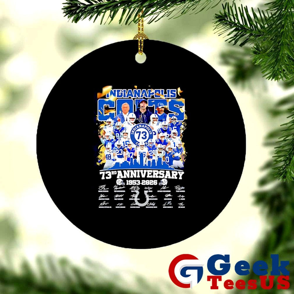 Indianapolis Colts 73rd Anniversary 1953-2026 Team signature shirt