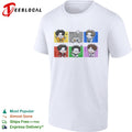 Inside Out Joy Sadness Anger Disgust Fear and Riley Chibi Characters shirt