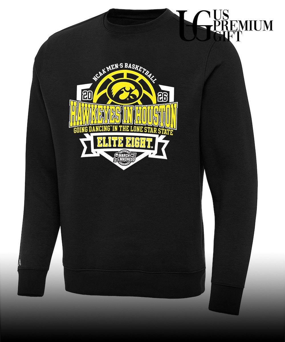 Iowa Hawkeyes 2026 Men’s Basketball Elite 8 Bound Hawkeyes in Houston going dancing in the Lone Star State shirt