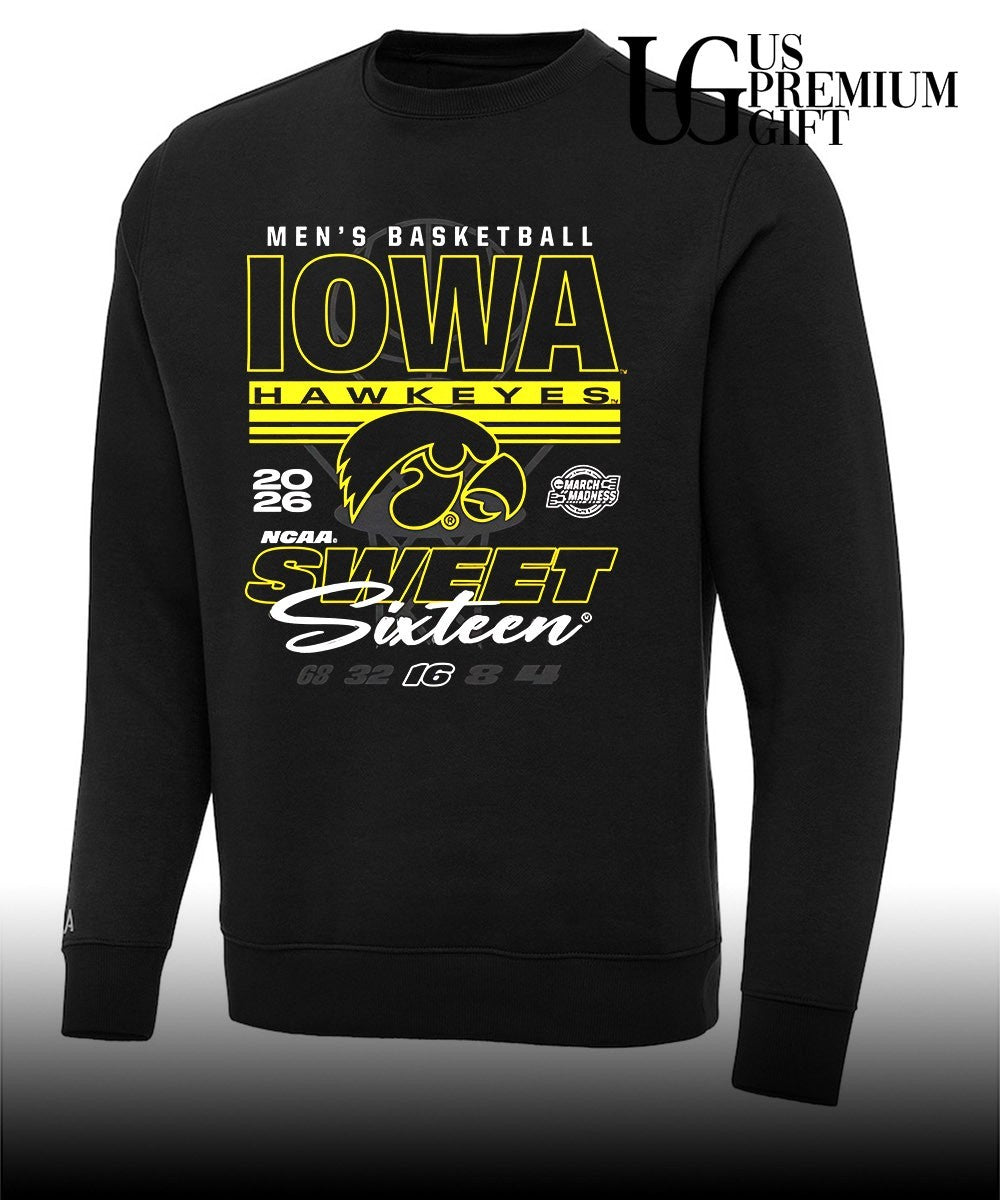 Iowa Hawkeyes 2026 NCAA March Madness Sweet 16 Bound Net shirt