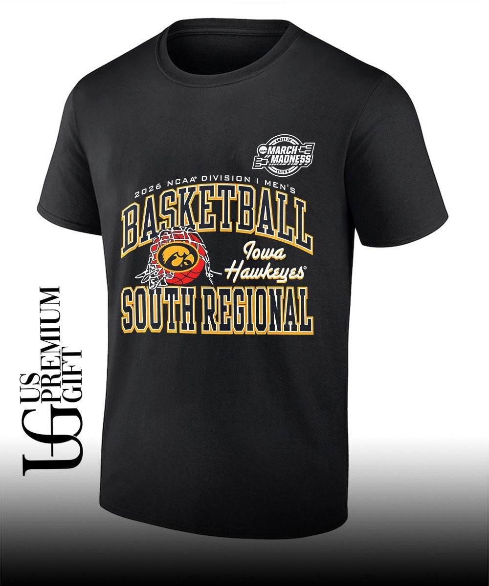 Iowa Hawkeyes basketball NCAA Division I March Madness South Regional 2026 shirt