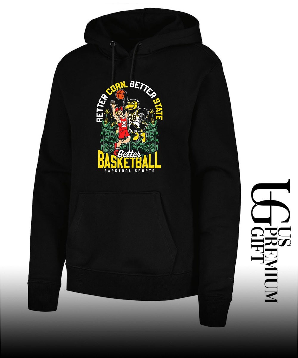 Iowa Hawkeyes beat Nebraska Cornhuskers Better Corn Better State Better Basketball 2026 mascot shirt