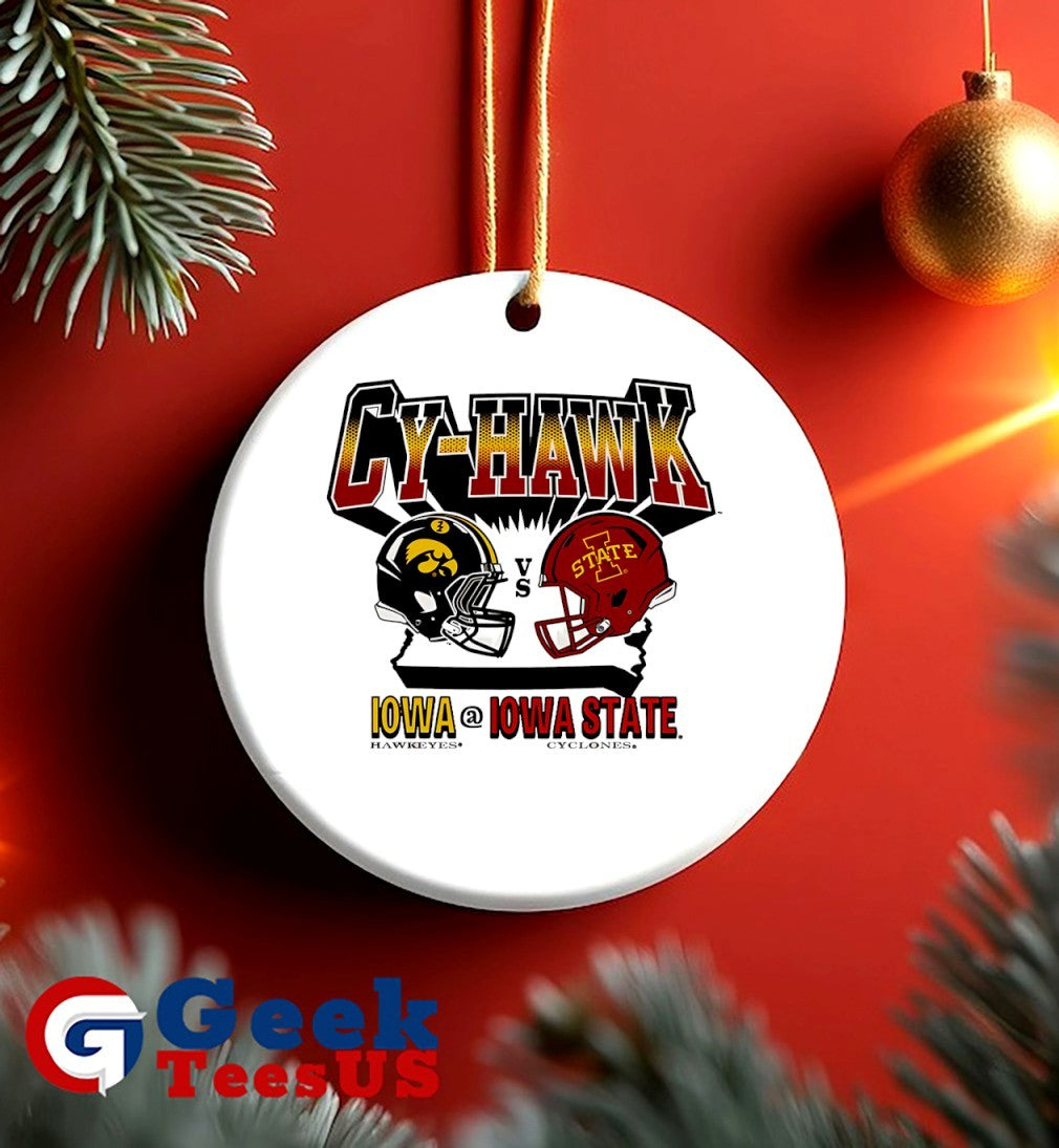 Iowa State Cyclones vs Iowa Hawkeyes Cy-Hawk 2025 helmet shirt