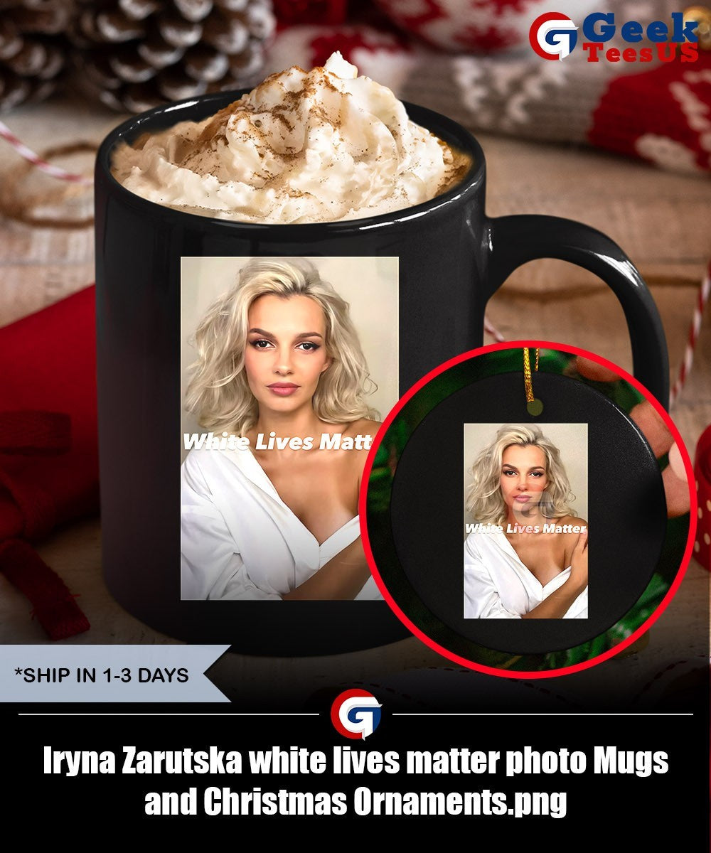 Iryna Zarutska white lives matter photo shirt