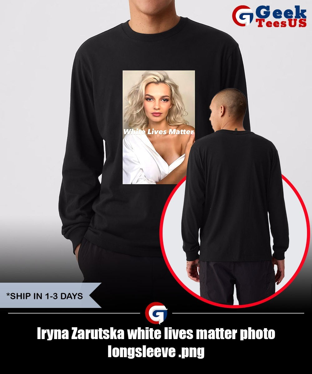 Iryna Zarutska white lives matter photo shirt