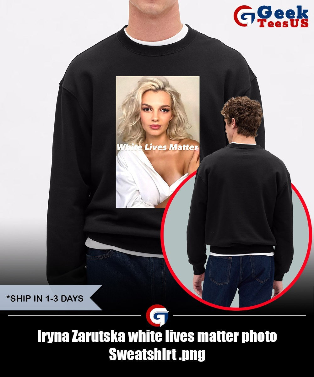 Iryna Zarutska white lives matter photo shirt