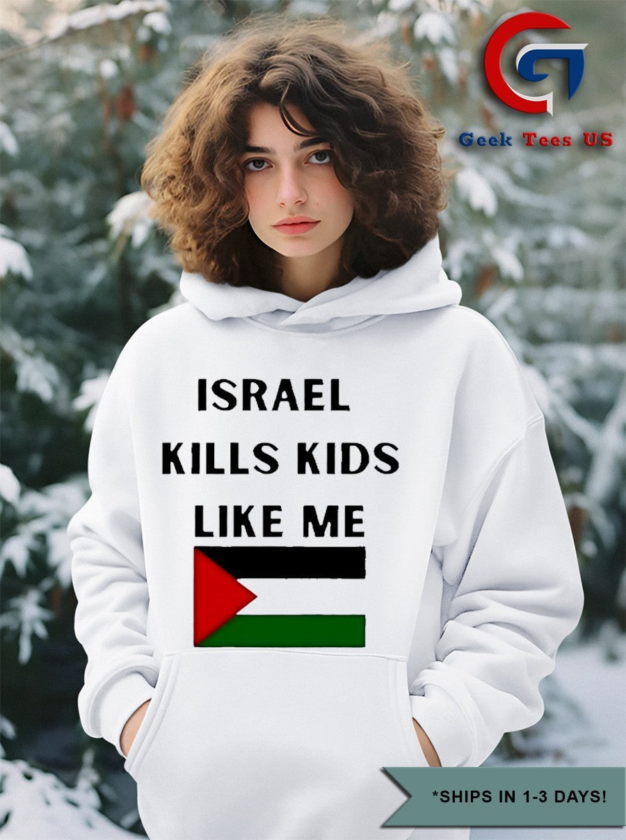 Israel kills kids like me flag shirt