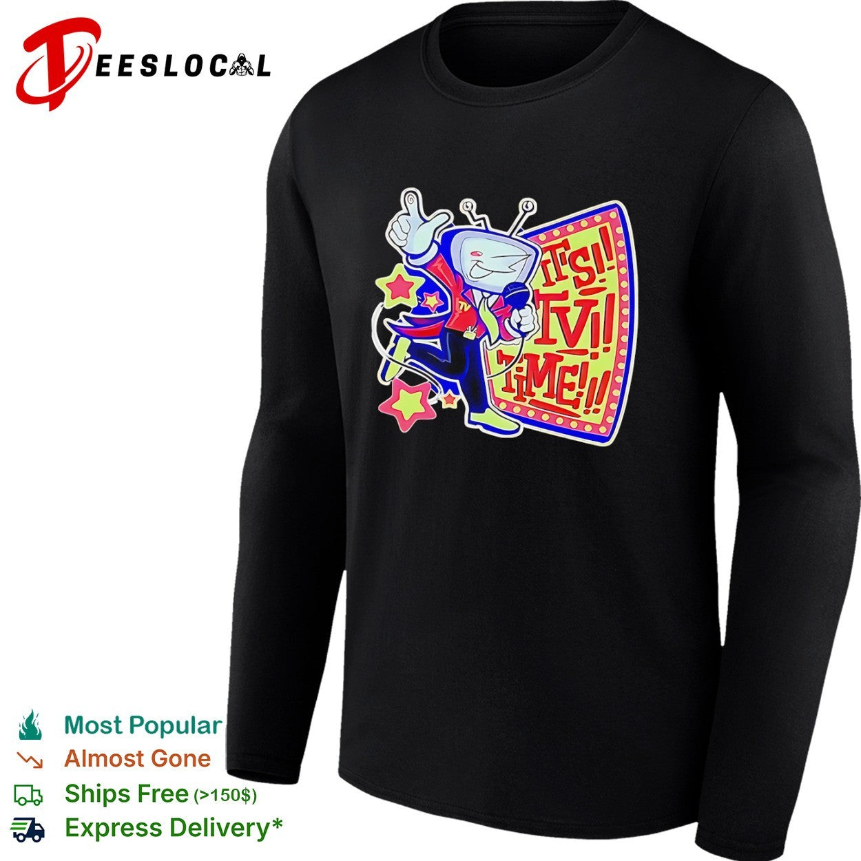 It’s TV Time Retro Character television shirt