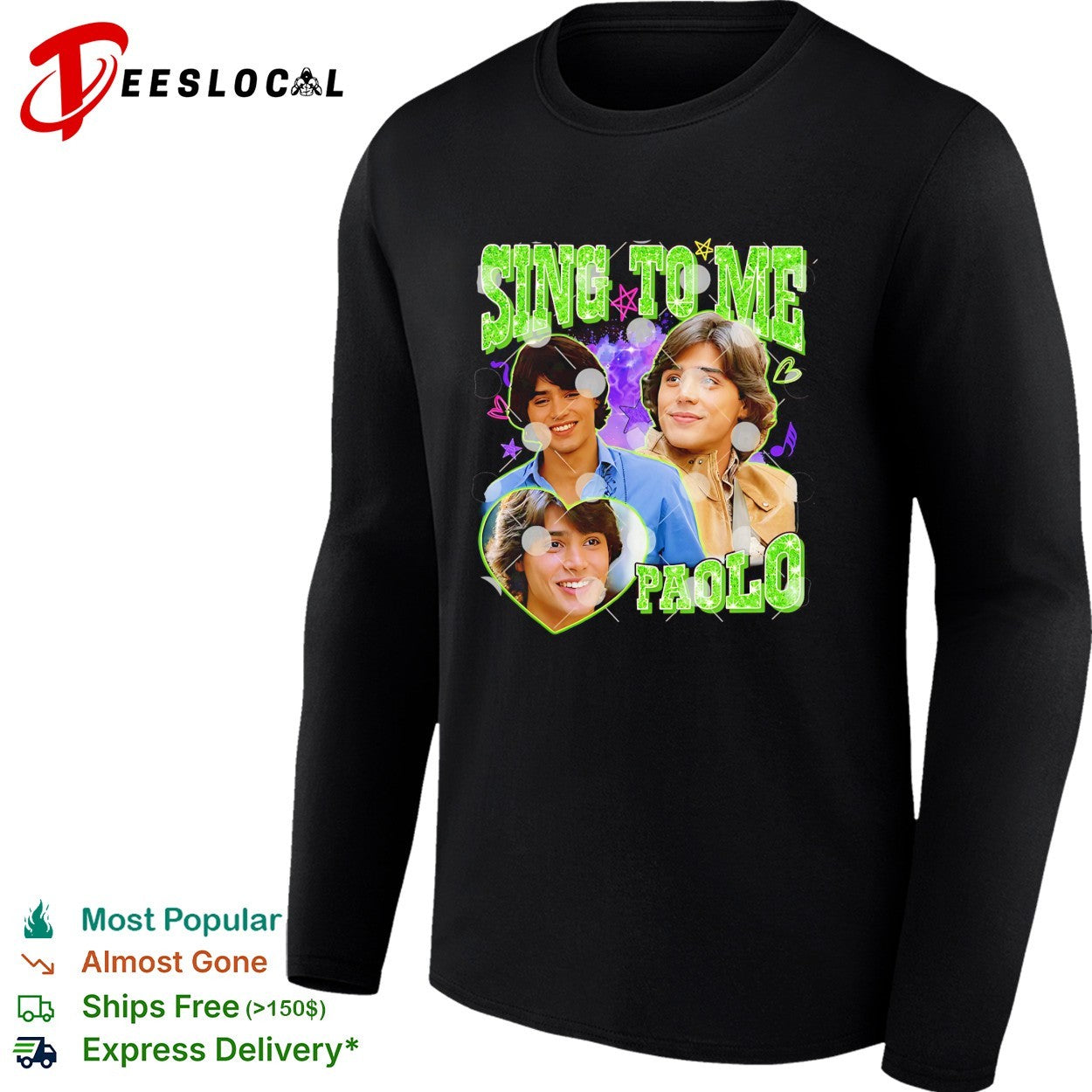 Izzie McGuire Sing To Me Paolo graphic shirt