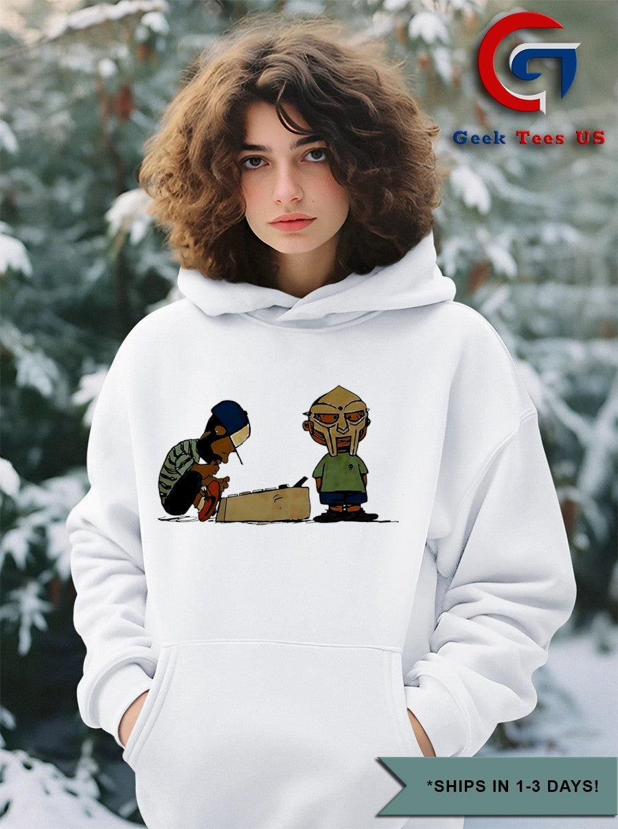 J Dilla vs Mf Doom cartoon shirt