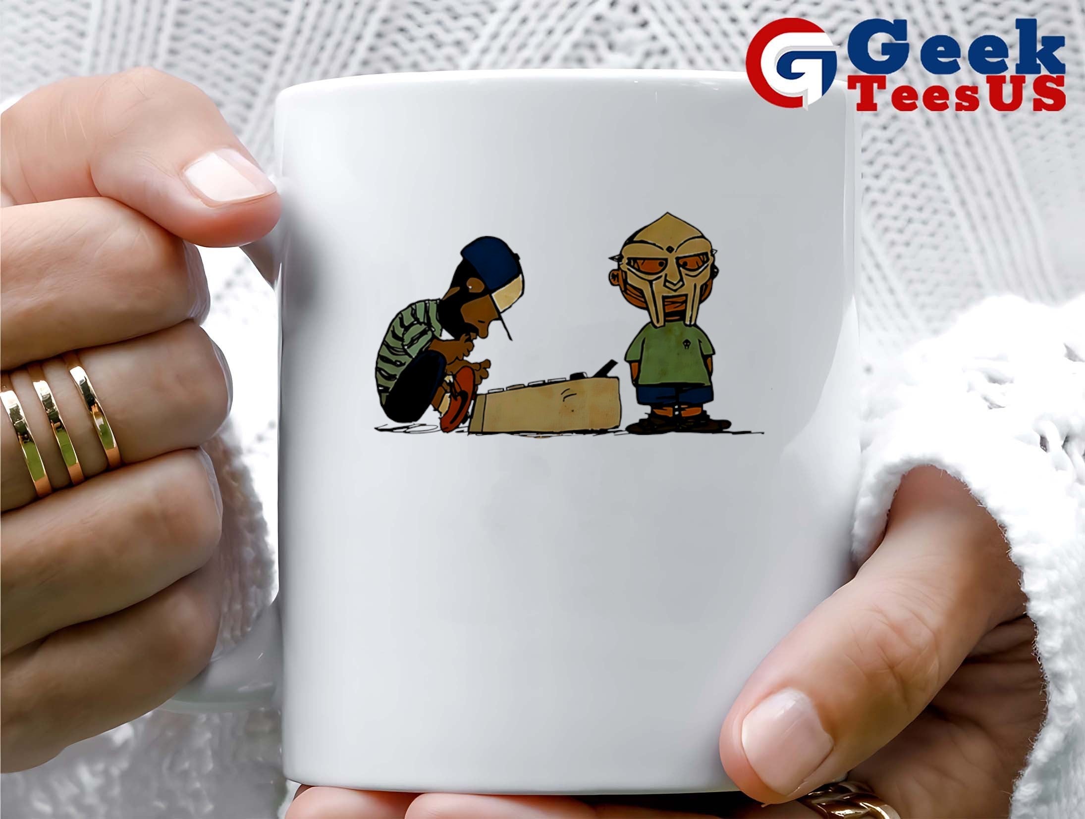 J Dilla vs Mf Doom cartoon shirt