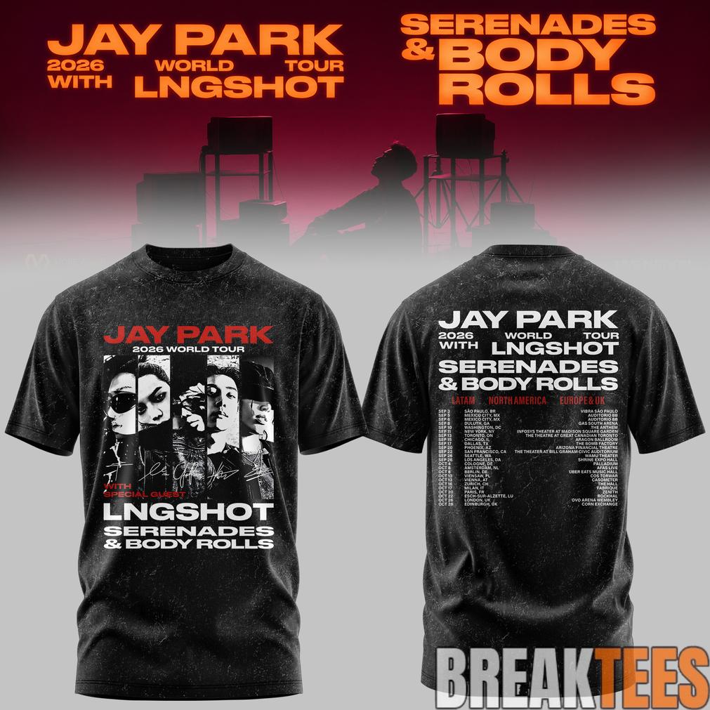 JAY PARK 2026 World Tour x LNGSHOT ‘Serenades & Body Rolls’ Shirt