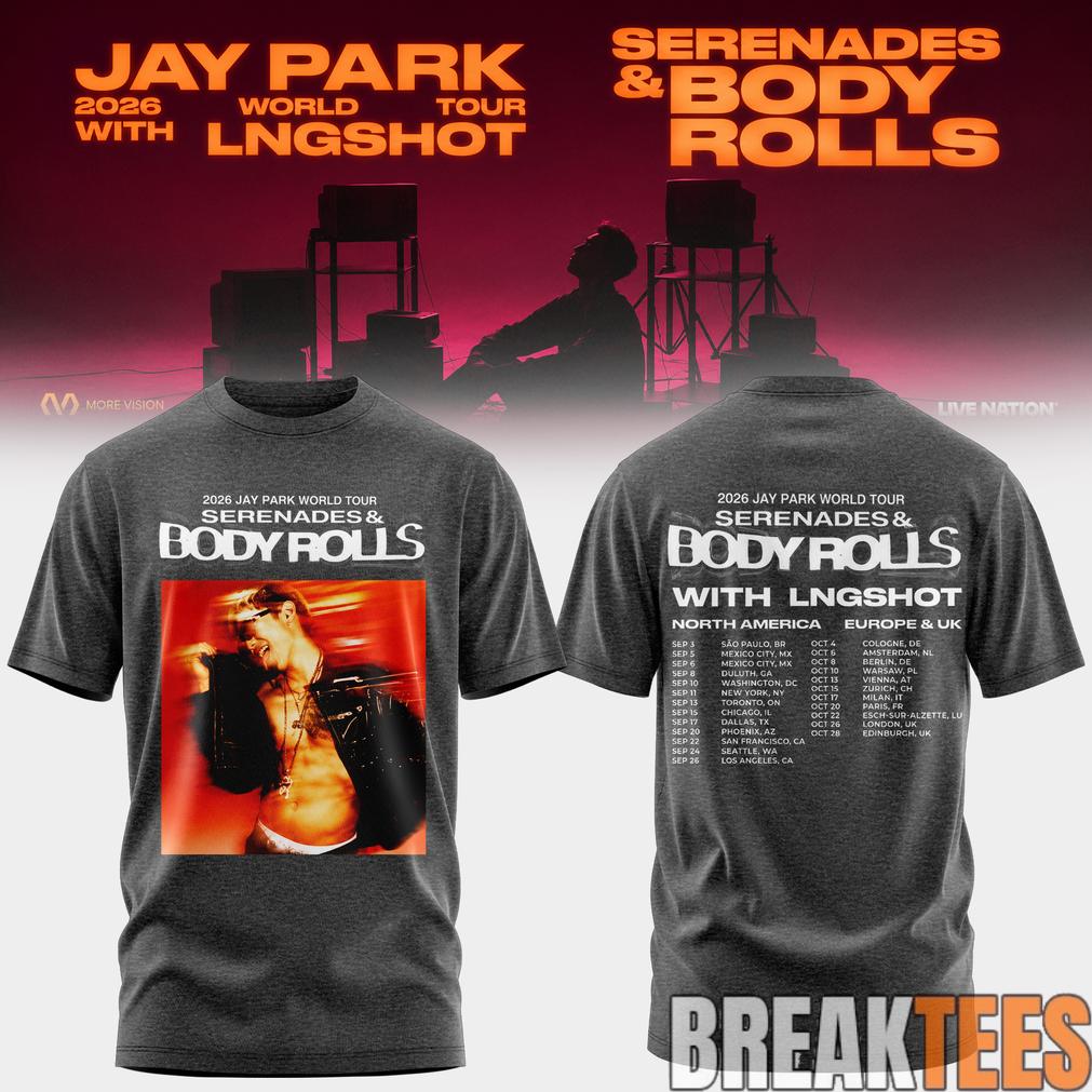 JAY PARK 2026 World Tour x LNGSHOT ‘Serenades & Body Rolls’ Shirt