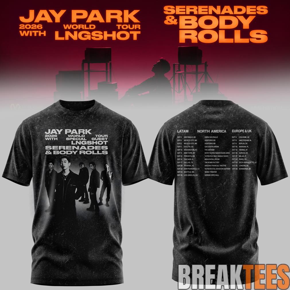 JAY PARK 2026 World Tour x LNGSHOT ‘Serenades & Body Rolls’ Shirt