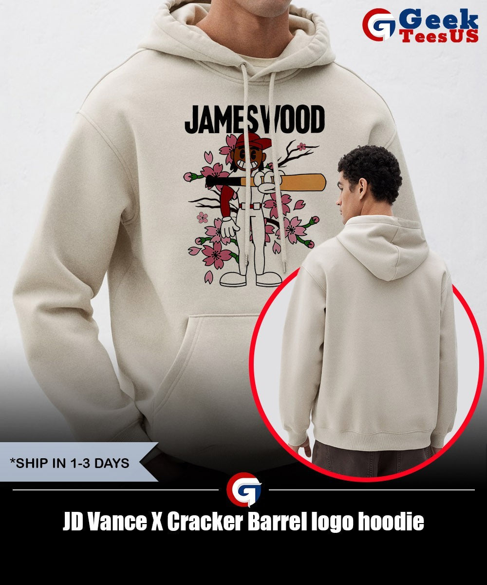 JD Vance X Cracker Barrel logo shirt