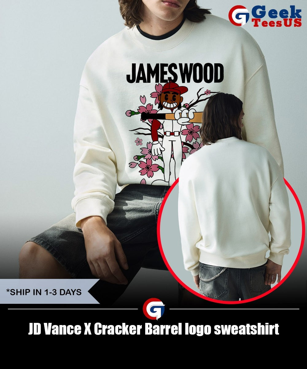 JD Vance X Cracker Barrel logo shirt