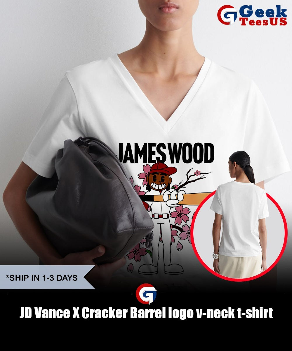JD Vance X Cracker Barrel logo shirt