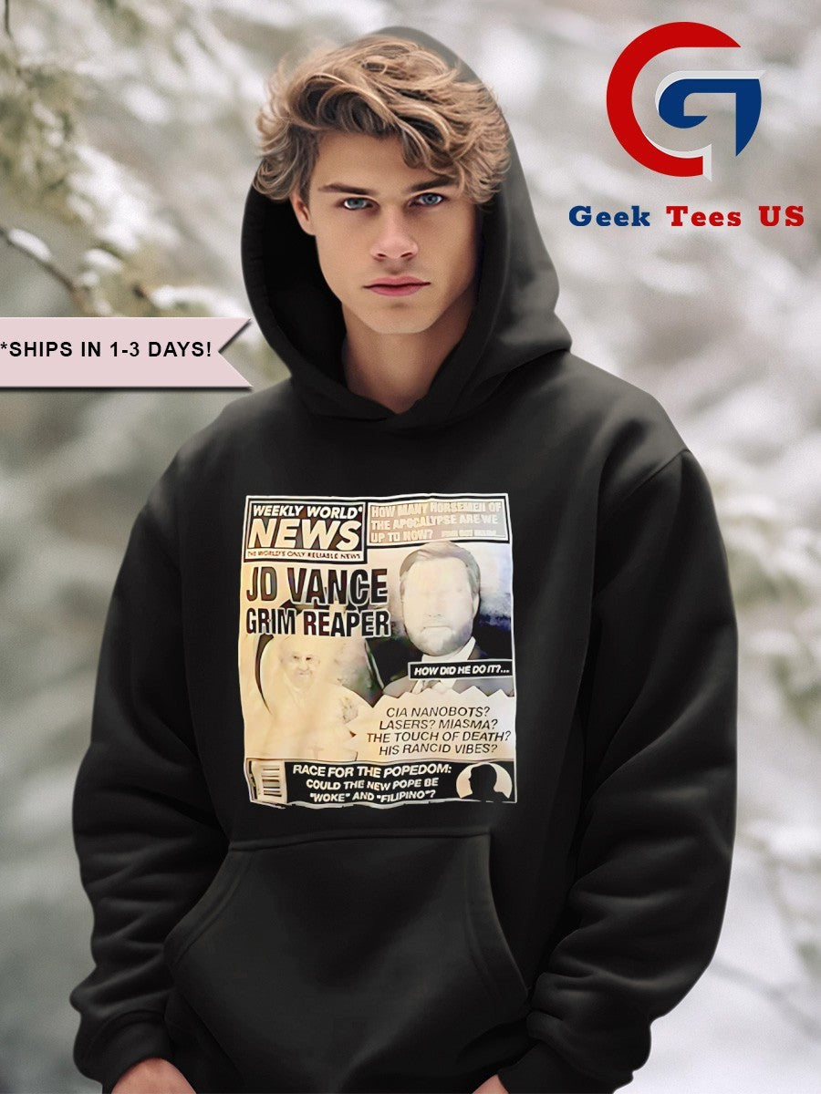 JD Vance grim reaper race for the popedom shirt