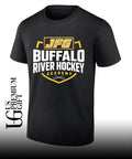 JFG Buffalo River Hockey Academy Buffalo Sabres hockey logo shirt
