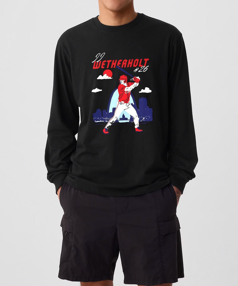 JJ Wetherholt St. Louis Cardinals baseball Skyline Swing shirt
