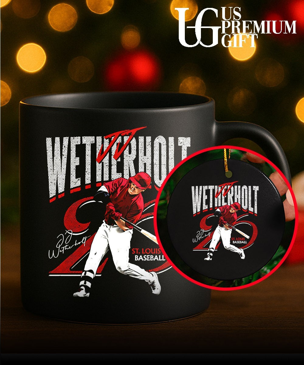 JJ Wetherholt player St. Louis Cardinals baseball signature shirt