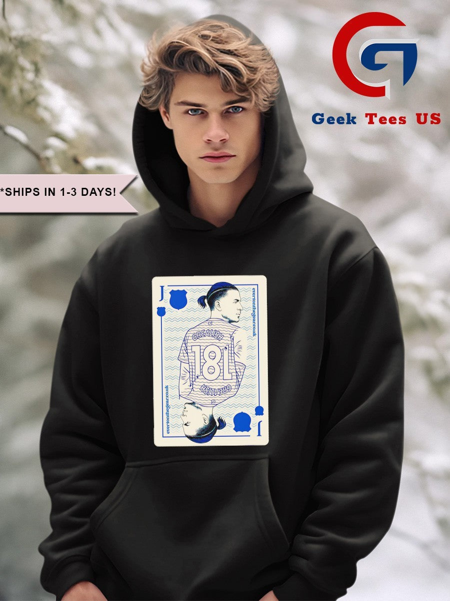 Jack Grealish Everton FC playing card shirt
