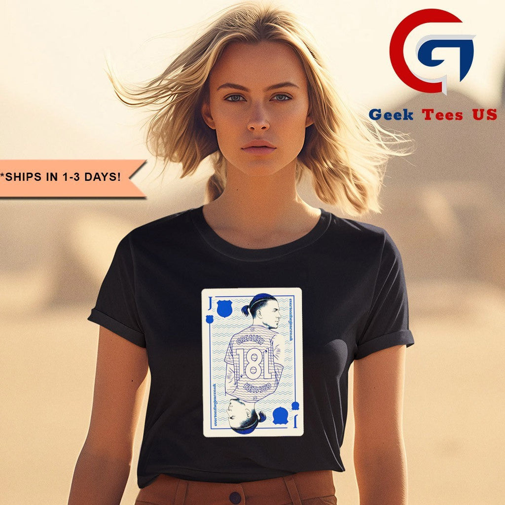 Jack Grealish Everton FC playing card shirt