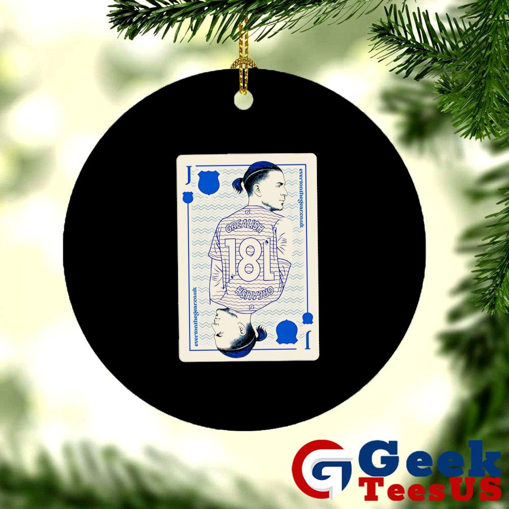 Jack Grealish Everton FC playing card shirt