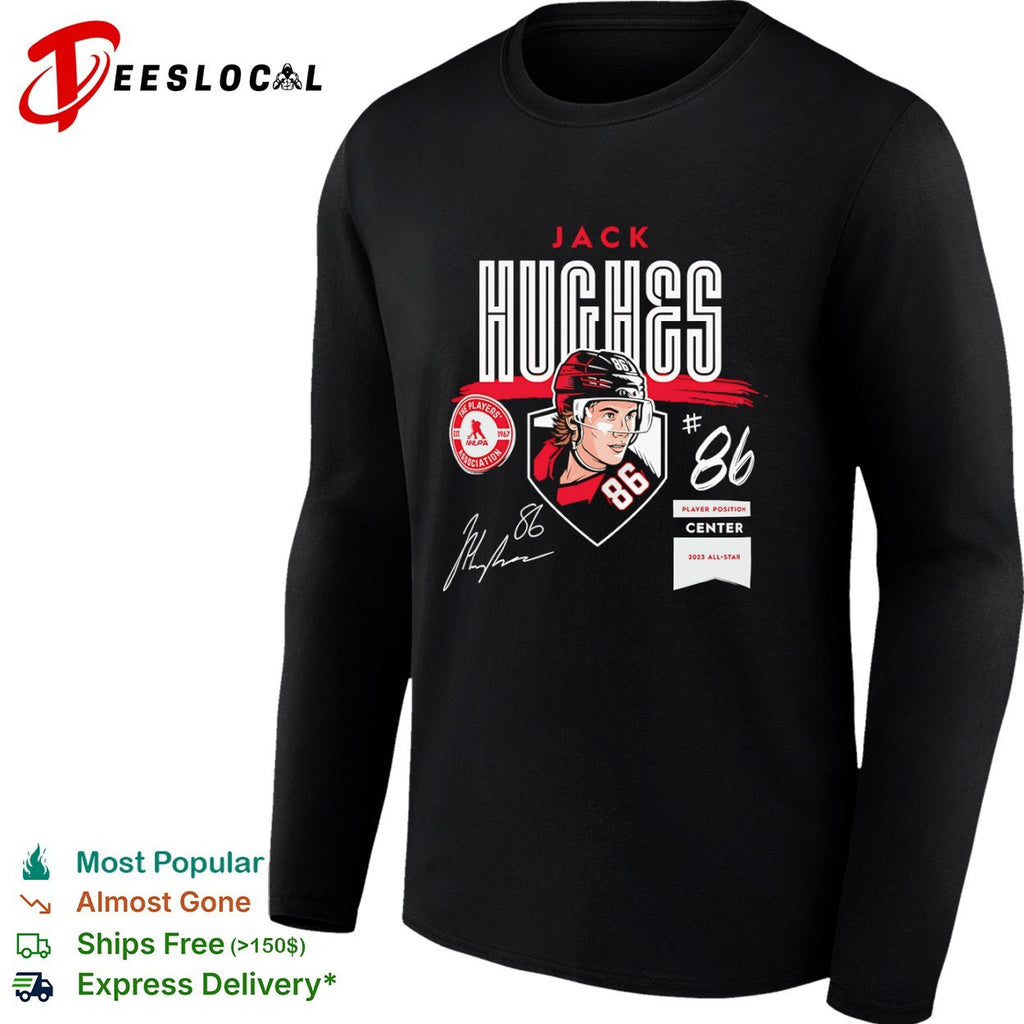Jack Hughes New Jersey Devils All-Star Signature NHL shirt