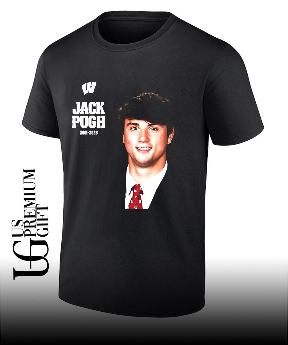 Jack Pugh 2001-2026 Wisconsin Badgers Football shirt