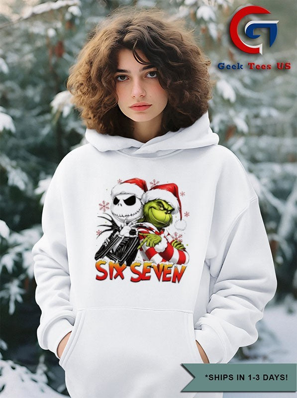 Jack Skellington and Grinch six seven Christmas shirt