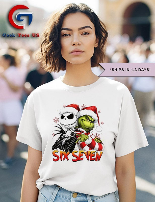 Jack Skellington and Grinch six seven Christmas shirt