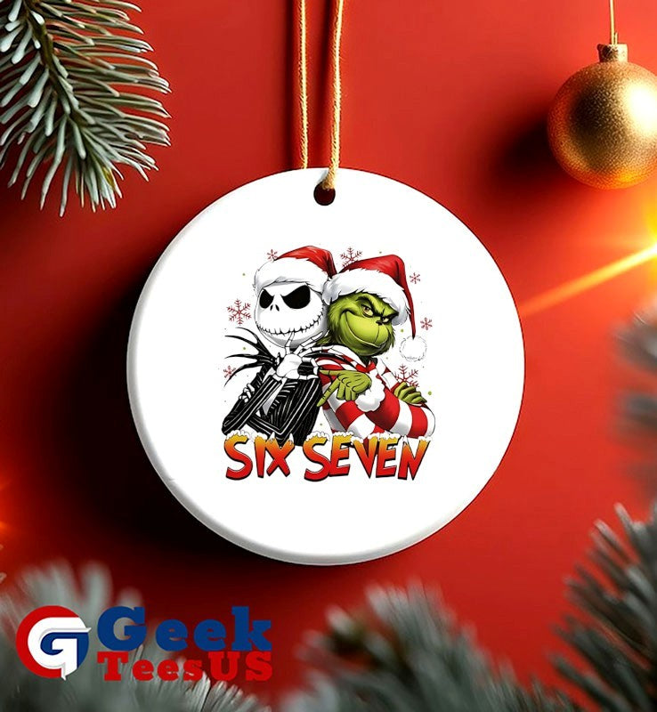 Jack Skellington and Grinch six seven Christmas shirt