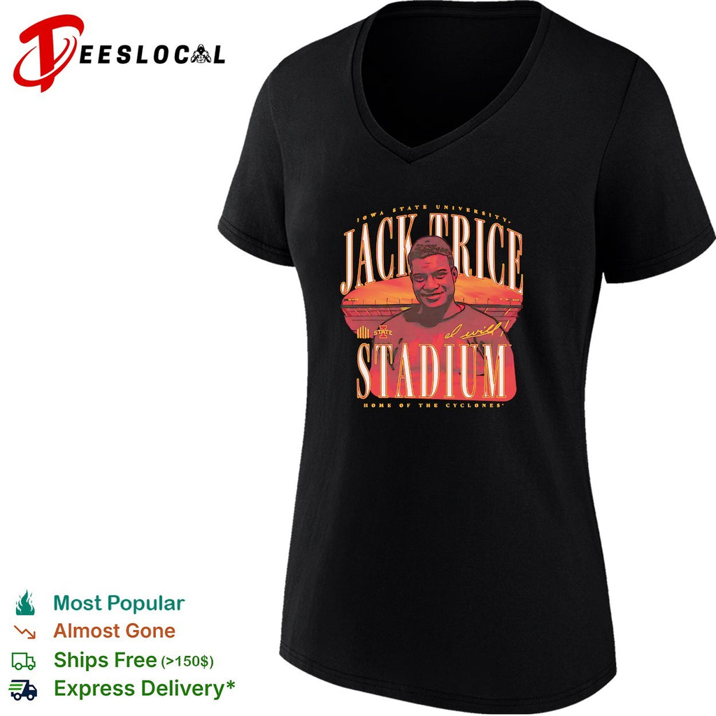 Jack Trice Stadium Iowa State University portrait home of the Cyclones shirt