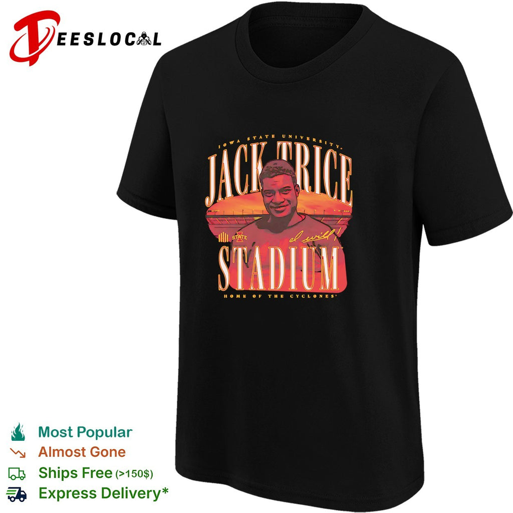 Jack Trice Stadium Iowa State University portrait home of the Cyclones shirt