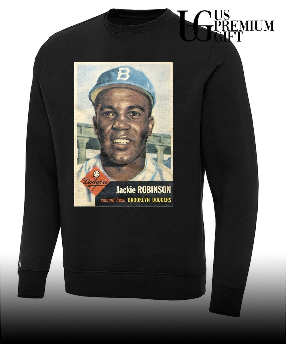 Jackie Robinson Brooklyn Dodgers Baseball 1953 Topps vintage shirt